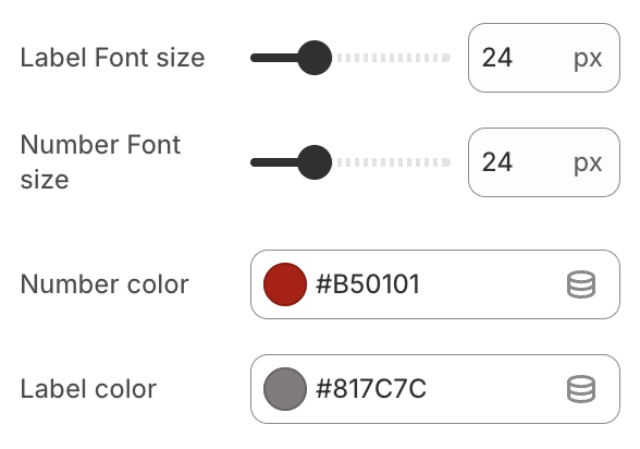 Customise colours